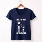 Pittsburgh20Steelers20Like20Father20Like20Daughter 5 Womens V Neck.jpg