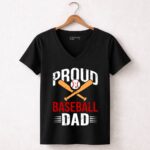 Proud Baseball Dad 7 Womens V Neck.jpg