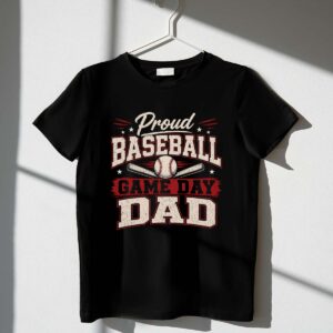 Proud Baseball Game Day Dad 1 T Shirt.jpg