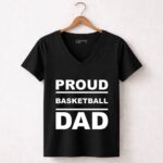 Proud Basketball Dad 7 Womens V Neck.jpg