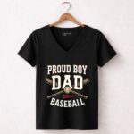 Proud Boy Dad Baseball 7 Womens V Neck.jpg