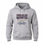 Proud Dad And Daughter Baseball 8 Sweatshirt.jpg