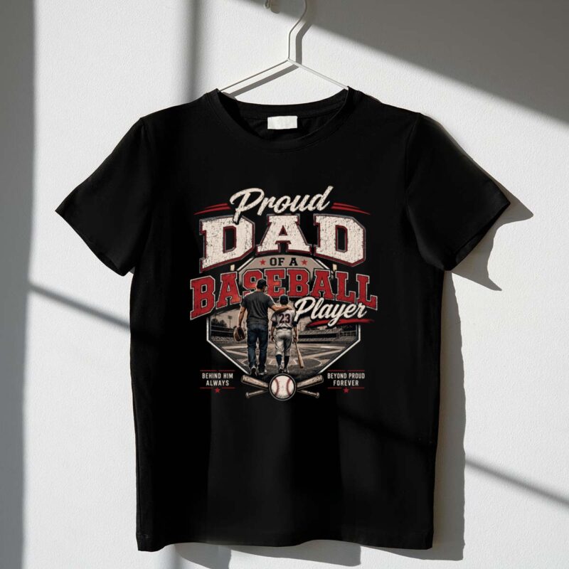 Proud Dad Of A Baseball Player 1 T Shirt.jpg