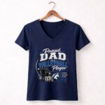Proud Dad Of A Volleyball Player 5 Womens V Neck.jpg