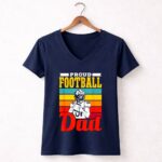 Proud Football Dad 5 Womens V Neck.jpg