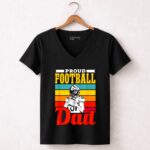 Proud Football Dad 7 Womens V Neck.jpg