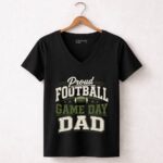 Proud Football Game Day Dad 7 Womens V Neck.jpg