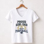 Proud Girl Dad Football 5 Womens V Neck.jpg