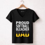 Proud Softball Bleacher Dad 7 Womens V Neck.jpg