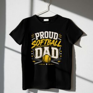 Proud Softball Dad 1 T Shirt.jpg