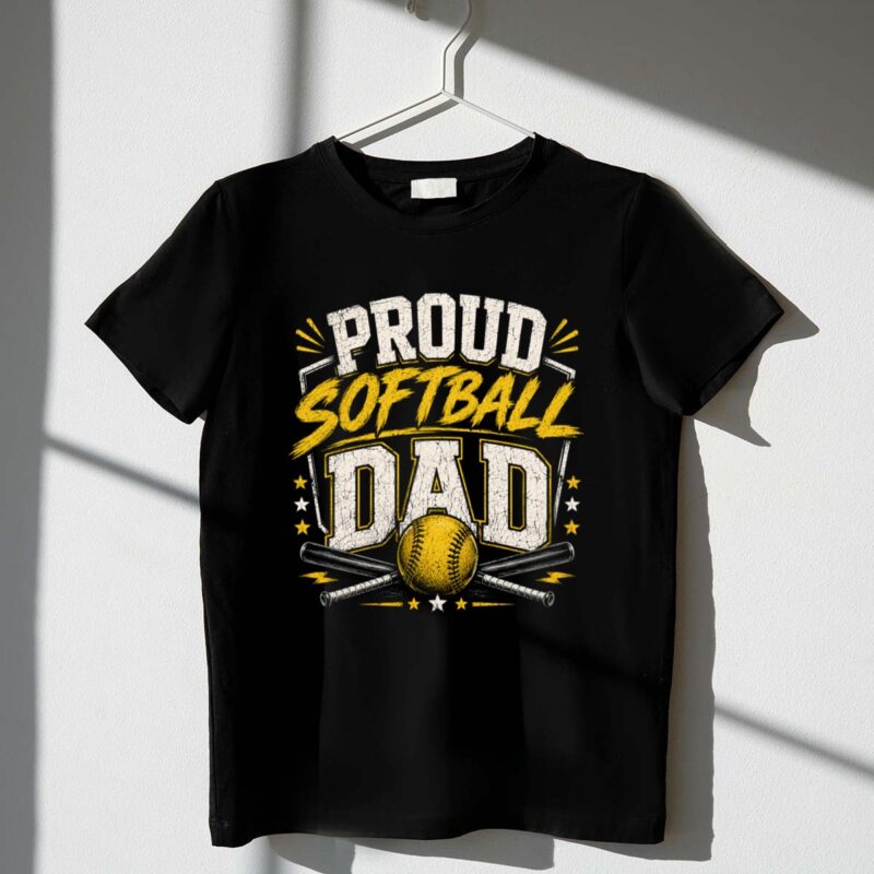 Proud Softball Dad 1 T Shirt.jpg