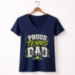 Proud Tennis Dad 5 Womens V Neck.jpg