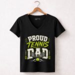 Proud Tennis Dad 7 Womens V Neck.jpg