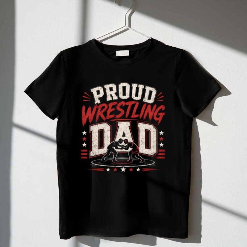 Proud Wrestling Dad 1 T Shirt.jpg
