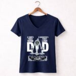 Raiders Dad a sons first hero a daughters first love 5 Womens V Neck.jpg