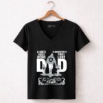Raiders Dad a sons first hero a daughters first love 7 Womens V Neck.jpg