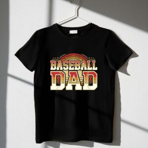 Retro Sunset Baseball Dad 1 T Shirt.jpg