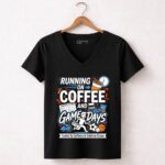 Running On Coffee And Game Days 7 Womens V Neck.jpg