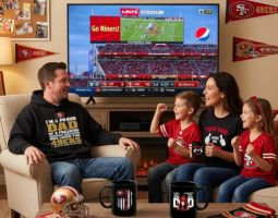 San Francisco 49ers Dad Mug Banner