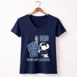 Snoopy Dallas Cowboys 1 DAD One Of A Kind 5 Womens V Neck.jpg