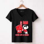 Snoopy Kansas City Chiefs 1 DAD One Of A Kind 7 Womens V Neck.jpg
