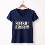 Softball Bleacher Dad 5 Womens V Neck.jpg