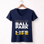 Softball Dad Ballpark Life 5 Womens V Neck.jpg