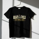 Softball Dad Heart On The Field 1 T Shirt.jpg