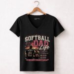 Softball Dad Life 7 Womens V Neck.jpg