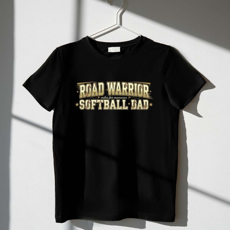 Softball Dad Road Warrior 1 T Shirt.jpg