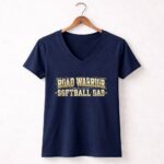 Softball Dad Road Warrior 5 Womens V Neck.jpg
