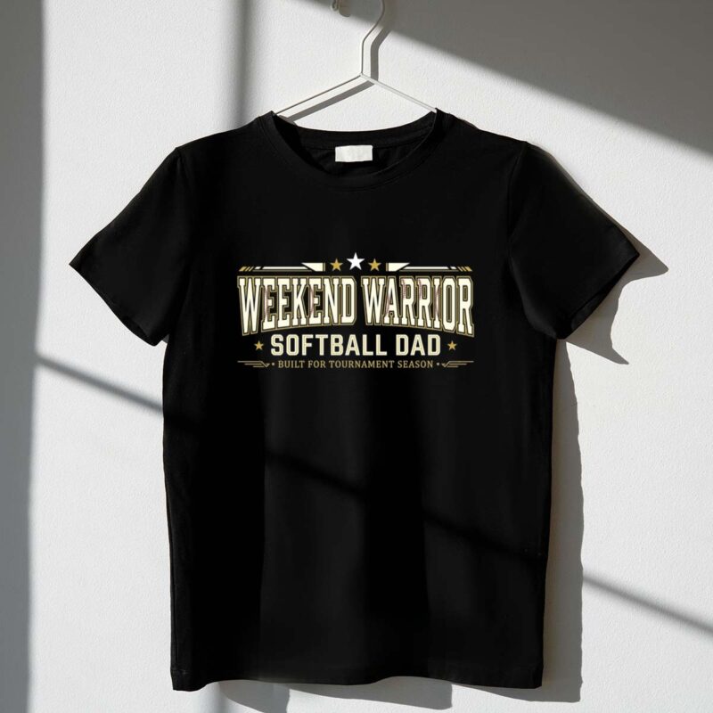 Softball Dad Weekend Warrior 1 T Shirt.jpg