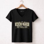 Softball Dad Weekend Warrior 7 Womens V Neck.jpg