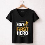 Sons First Hero Football 7 Womens V Neck.jpg