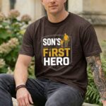 Sons First Hero Football Comfort Colors T Shirt 5.jpg