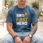Sons First Hero Football Comfort Colors T Shirt 6.jpg