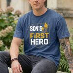 Sons First Hero Football Comfort Colors T Shirt 8.jpg