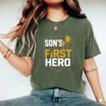 Sons First Hero Football Comfort Colors T Shirt 9.jpg