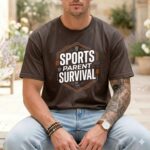 Sports Parent Survival Comfort Colors T Shirt 1.jpg