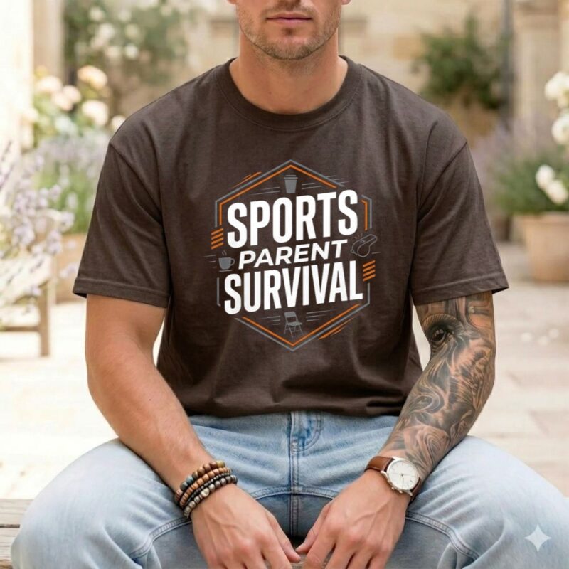 Sports Parent Survival Comfort Colors T Shirt 1.jpg
