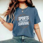 Sports Parent Survival Comfort Colors T Shirt 2.jpg