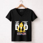 Steelers20Dad20a20sons20first20hero20a20daughters20first20love 7 Womens V Neck 1.jpg