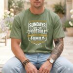 Sundays Are For Football And Family Comfort Colors T Shirt 3.jpg