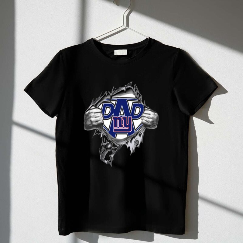 Super Dad New York Giants NY Logo Hands Ripping Open 1 T Shirt.jpg