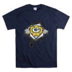 Superdad Green Bay Packers Shield Superman Rip T Shirt 7.jpg
