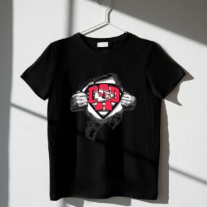 Superdad KC Chiefs Ripped Superman Logo 1 T Shirt.jpg