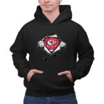 Superdad KC Chiefs Ripped Superman Logo 2 Hoodie.jpg