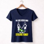The Love Never Ends We Are A Steelers Family 5 Womens V Neck.jpg