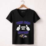 This Dad Loves His Baltimore Ravens 7 Womens V Neck.jpg