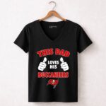 This Dad Loves His Tampa Bay Buccaneers 7 Womens V Neck.jpg